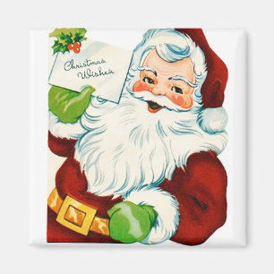 Weihnachtswünsche von Santa Vintage Magnet
