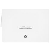 Weihnachtswünsche von Vintagen Grüntönen (Rückseite Horizontal)