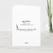 Weihnachtswünsche (Weihnachtskarte) Feiertagskarte (Rückseite)