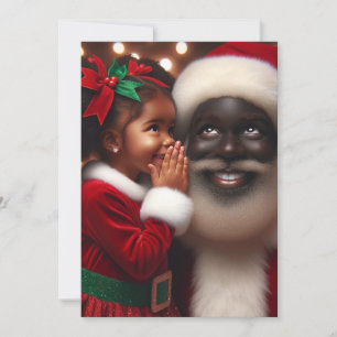 Weihnachtswünsche - Weihnachtskarten für Schwarze Dankeskarte