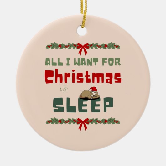 Weihnachtswünschen Keramik Ornament (Vorne)