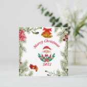 Weihnachtswunschkarte Einladung (Stehend Vorderseite)