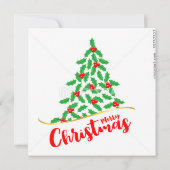 Weihnachtswunschkarte Einladung (Rückseite)