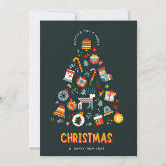 Weihnachtswunschkarte Feiertagskarte