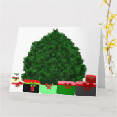 Weihnachtswunschkarte Karte (Gelbe Blume)