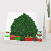 Weihnachtswunschkarte Karte (Rückseite)