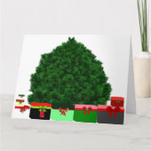 Weihnachtswunschkarte Karte (Vorderseite)