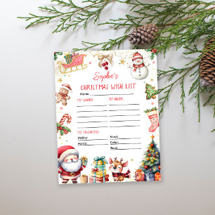 Weihnachtswunschliste des Weihnachtsmanns