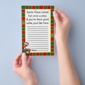 Weihnachtswunschliste für Kinder Flyer (Handgriff)