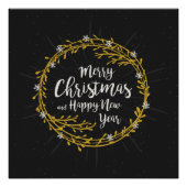 Weihnachtswunschposter Poster (Vorderseite)