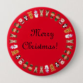 Weihnachtswunschtasten Button (Vorderseite)