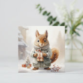 Weihnachtswürfelkarte Feiertagskarte (Stehend Vorderseite)