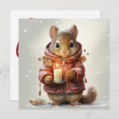 Weihnachtswürfelkarte Feiertagskarte (Vorne/Hinten)