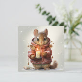 Weihnachtswürfelkarte Feiertagskarte (Stehend Vorderseite)