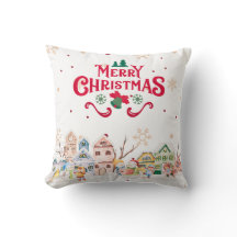 Weihnachtswürfelkissen, Drehkissen 16 Zoll x 16 Zo