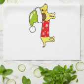 Weihnachtswursthunde Handtuch (Gefaltet)