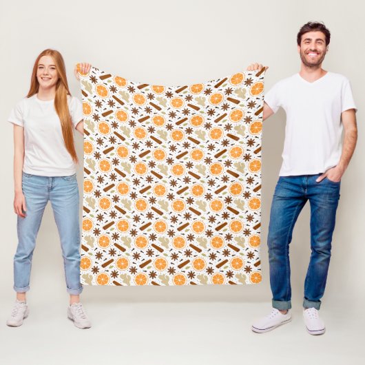 Weihnachtswürze Fleecedecke (Beispiel)