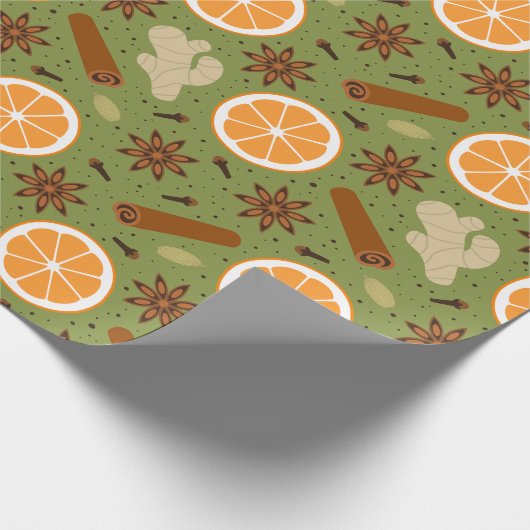 Weihnachtswürze Geschenkpapier (Ecke)