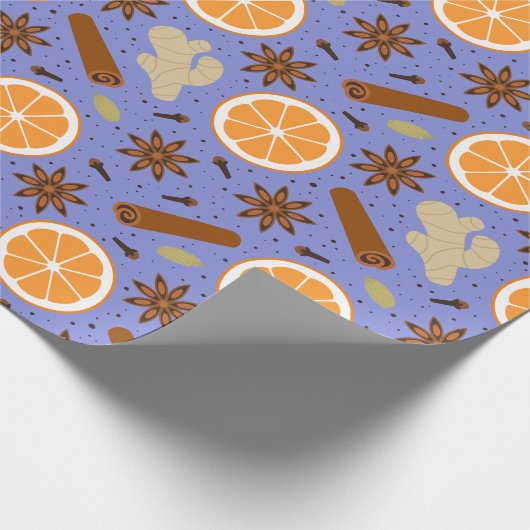 Weihnachtswürze Geschenkpapier (Ecke)