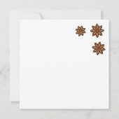 Weihnachtswürze, Zimt, Sternanis, Orangendoodle Karte (Rückseite)