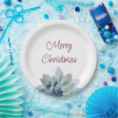 Weihnachtswüste Botanisches Party Sukkulent Pappteller (Party)