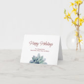 Weihnachtswüste Botanisches Sukkulentfestival Karte (Gelbe Blume)