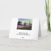 Weihnachtswüste Feiertagskarte (Rückseite)