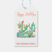 Weihnachtswüste Kactus Desert Southwest Geschenkanhänger (Vorderseite)