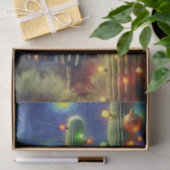 Weihnachtswüste Saguaro Cactus Decoupage Seidenpapier (Geschenk)