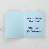 Weihnachtswüste Saguaro Cactus Holiday Card Karte (Innenseite)