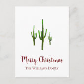 Weihnachtswüste Südwesten Feiertagspostkarte (Vorderseite)