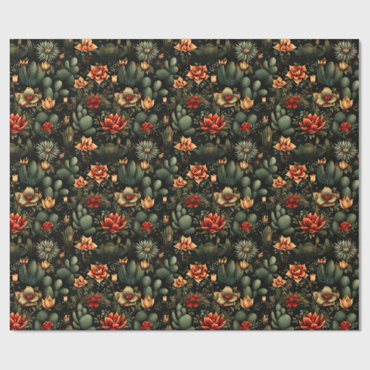 Weihnachtswüste Südwesten Geschenkpapier (Flach)