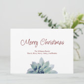 Weihnachtswüste Südwestsukkulent Festival Feiertagskarte (Stehend Vorderseite)