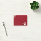 WeihnachtsYeti Post-it Klebezettel (Büro)