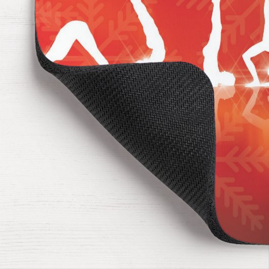 Weihnachtsyoga Mousepad (Ecke)