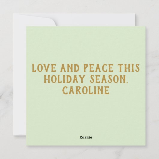 WeihnachtsYoga Rentier Feiertagskarte (Rückseite)