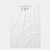 Weihnachtsyoga-Schneemann-Geschirrtuch Handtuch (Vertikal)