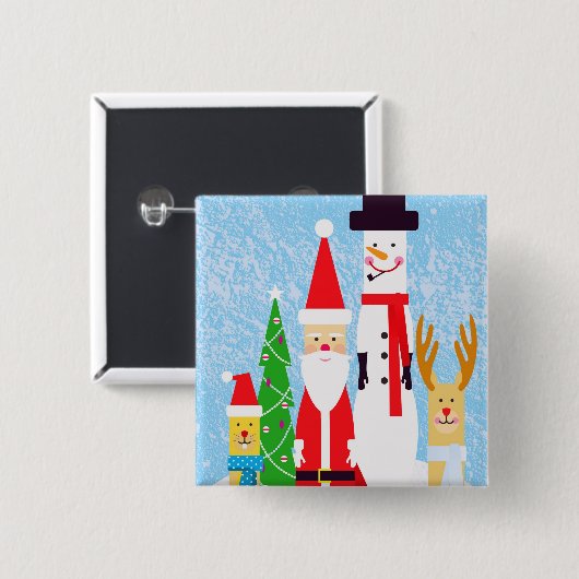 Weihnachtszahlen Button (Vorne & Hinten)