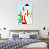 Weihnachtszahlen Leinwanddruck (Insitu (Schlafzimmer))