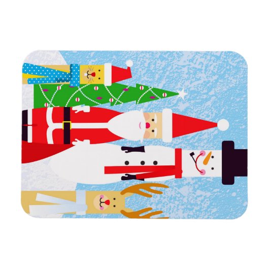 Weihnachtszahlen Magnet (Horizontal)