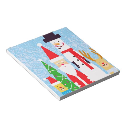 Weihnachtszahlen Notizblock (angewinkelt)