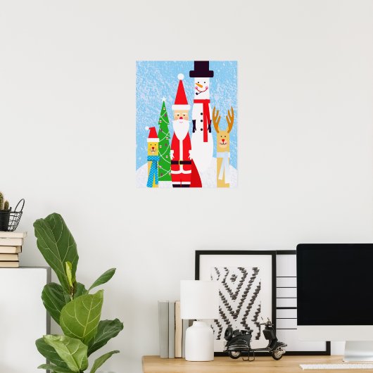 Weihnachtszahlen Poster (Heimbüro)