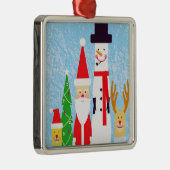 Weihnachtszahlen Silbernes Ornament (Rechts)