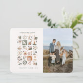 Weihnachtszähler Foto-Card-Urlaubsobjekte Einladung (Stehend Vorderseite)