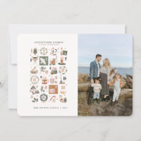 Weihnachtszähler Foto-Card-Urlaubsobjekte