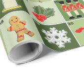 Weihnachtszählung Geschenkpapier (Rolleneckpunkt)