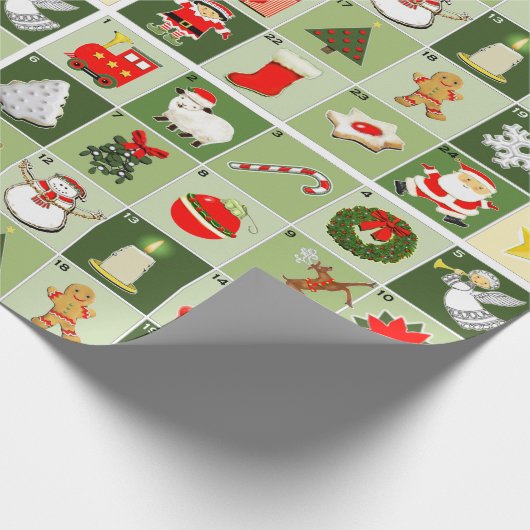 Weihnachtszählung Geschenkpapier (Ecke)