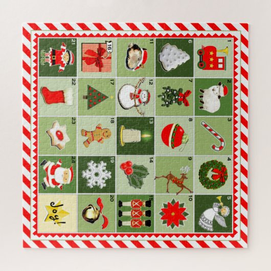 Weihnachtszählung Puzzle (Horizontal)