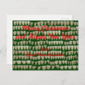 Weihnachtszahnärztin Feiertagspostkarte (Vorne/Hinten)