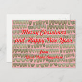 Weihnachtszahnärztin Feiertagspostkarte (Vorne/Hinten)